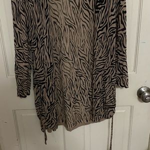 Animal print cover up